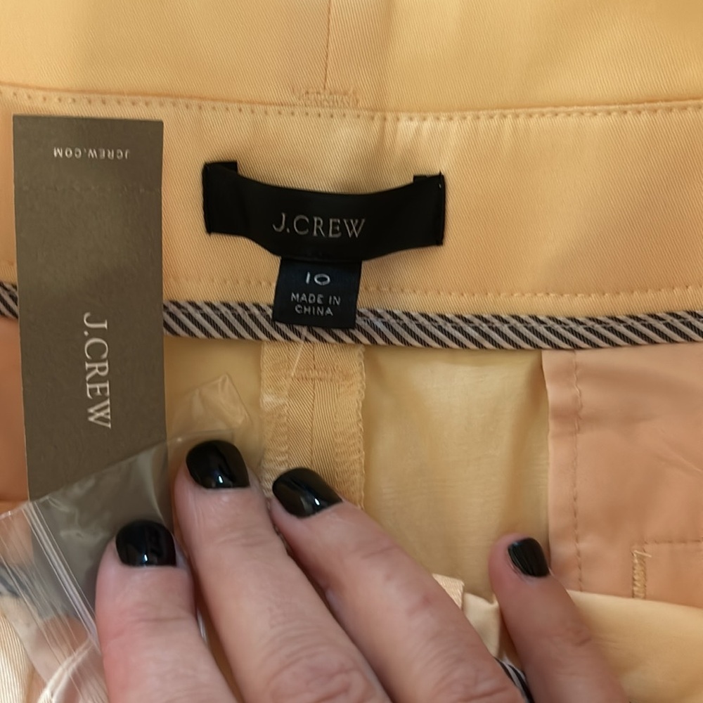 Womens J. Crew Tie Waist Tapered Lightweight Chino Pant Size 10 NWT - Picture 3 of 4